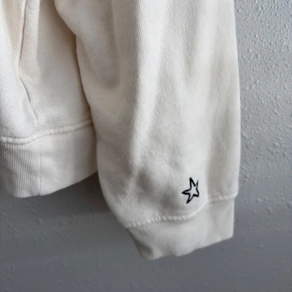 Pilcro Anthropologie White Embroidered Oversized Crew Neck Sweater - Size XL - Picture 5 of 9